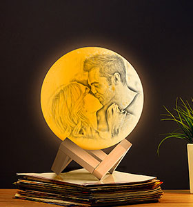 Lampe 3D Personnalisée Décoration de Chambre de Filles Cadeaux de Veil -  LampeLunePhoto