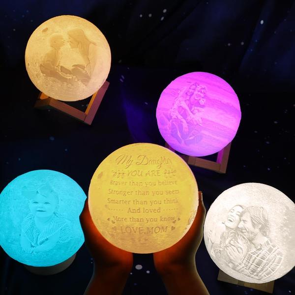 Lampe 3D Personnalisée Décoration de Chambre de Filles Cadeaux de Veil -  LampeLunePhoto